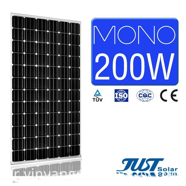 Μονωτικά ηλιακά πάνελ 200W με εγγύηση 25 ετών